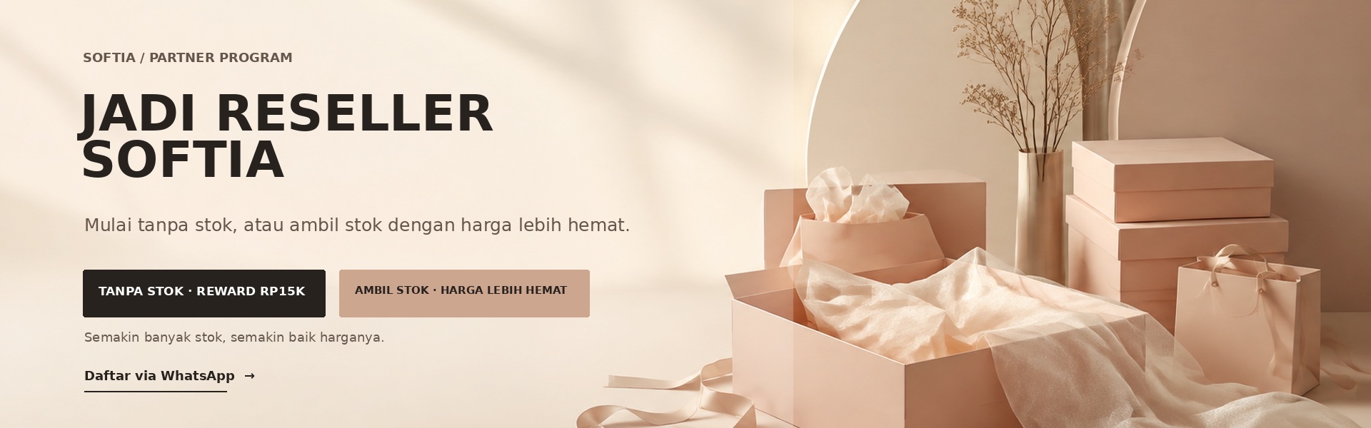 Bergabung sebagai reseller SOFTIA